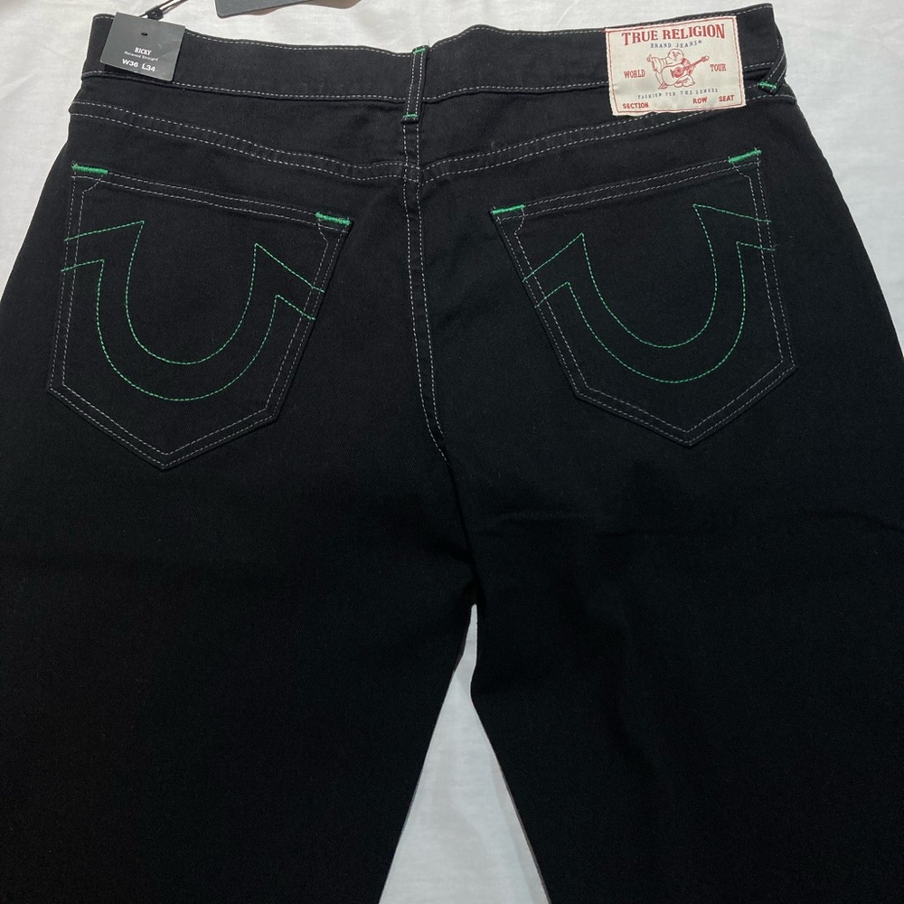 True Religion Brand Ricky Relaxed Straight Jeans, Men’s size 36x34, NWT! $159.00